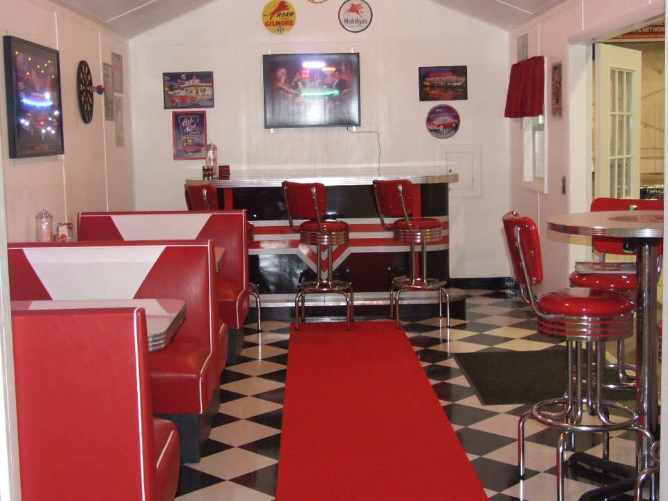 American 1950s retro diner furniture project from Australia TShed diner